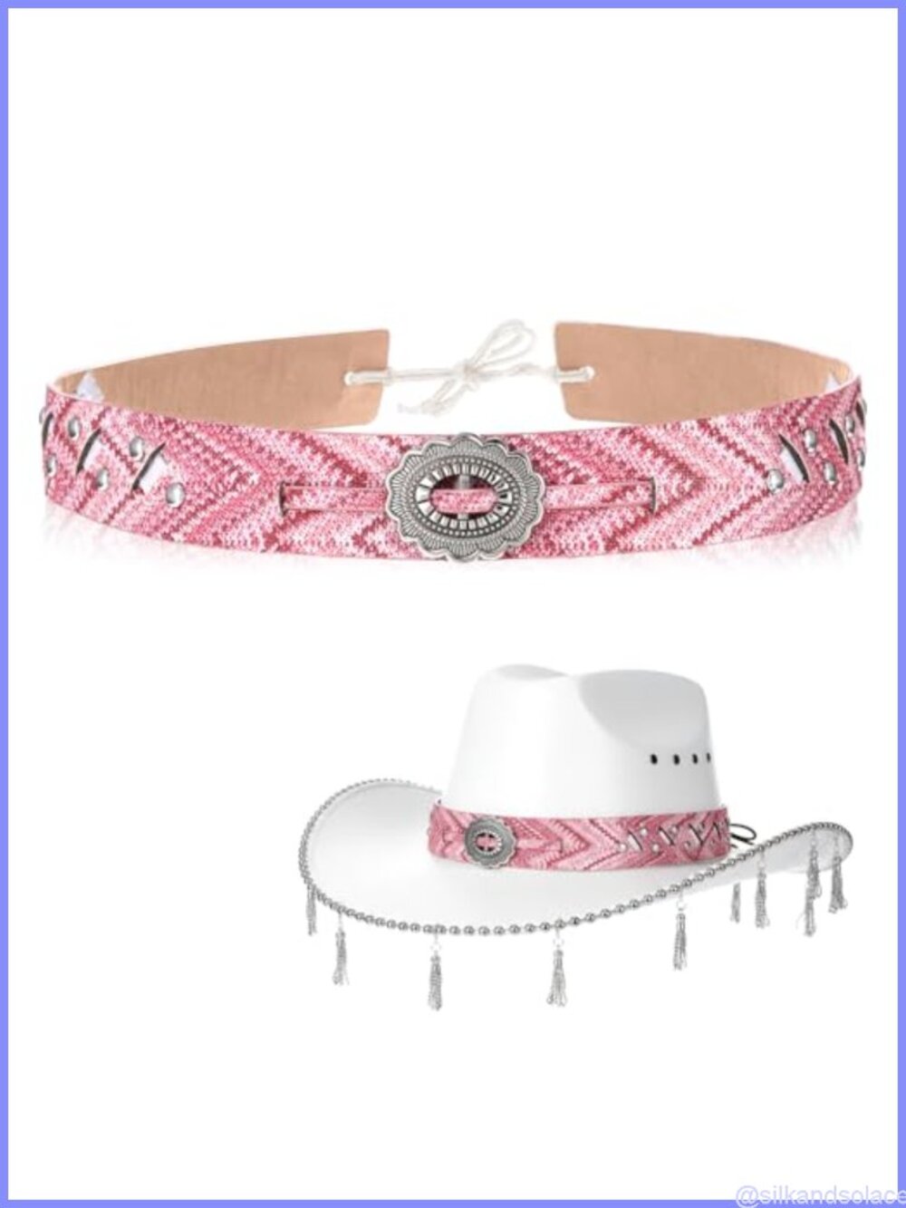PU Leather Cowgirl Hat Band Adjustable Western Hatband Replacement